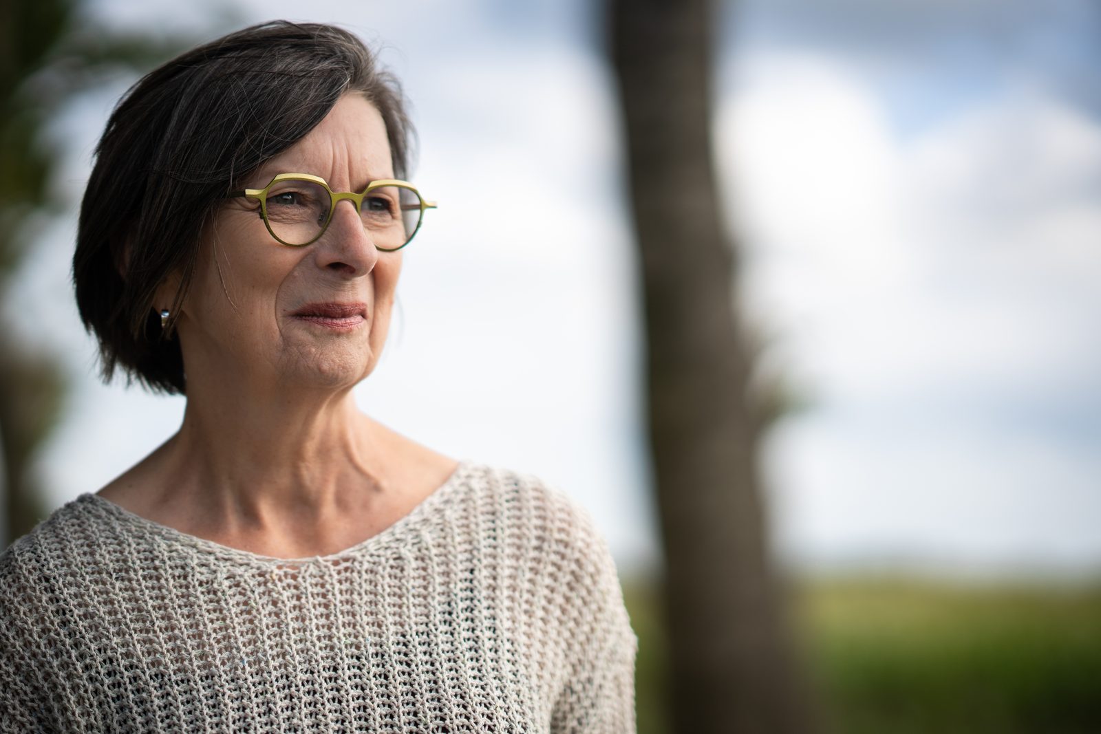Rita van der Laag in het veld